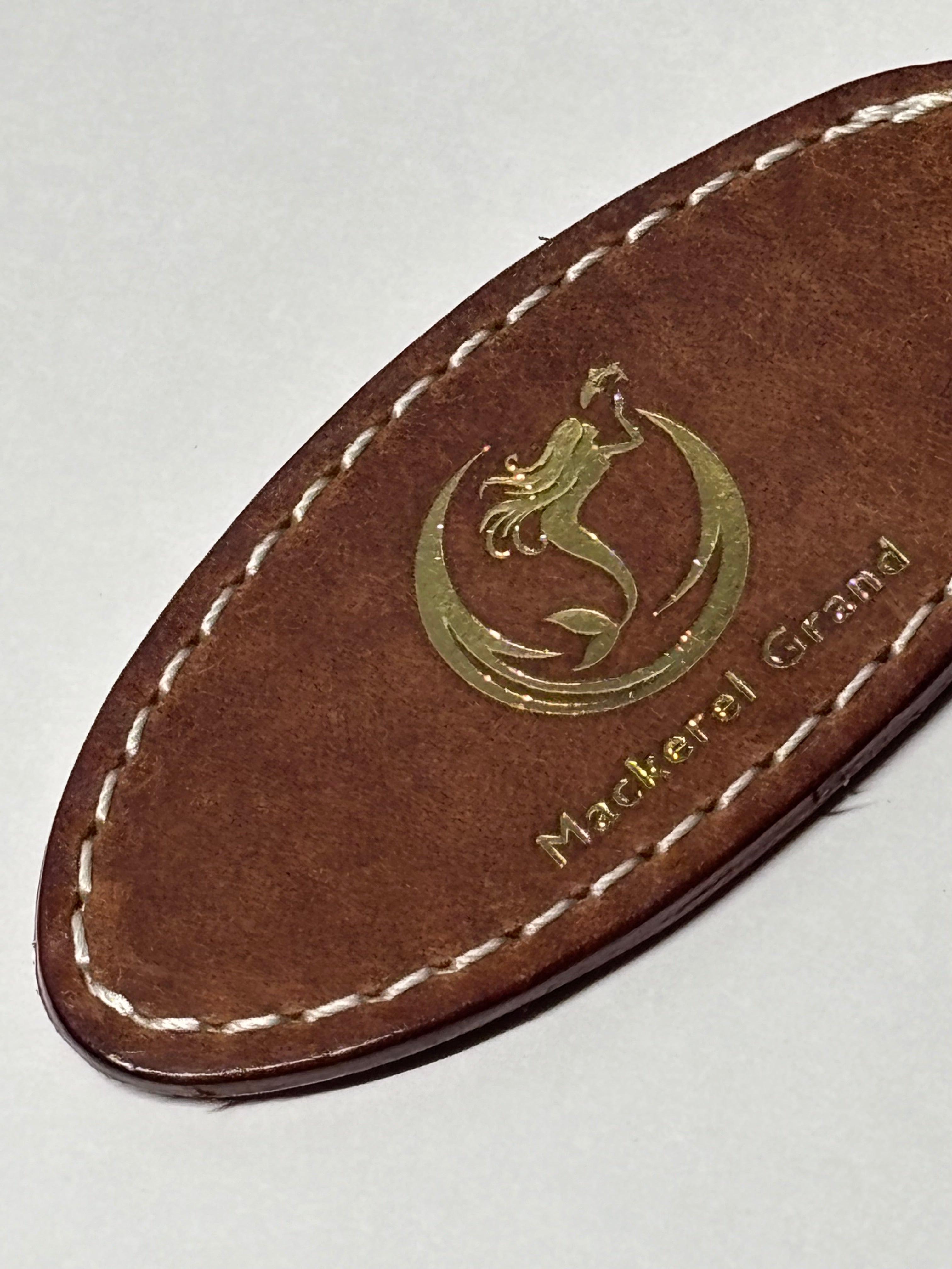 Mackerel Grand Logo Keyholder(Brown)