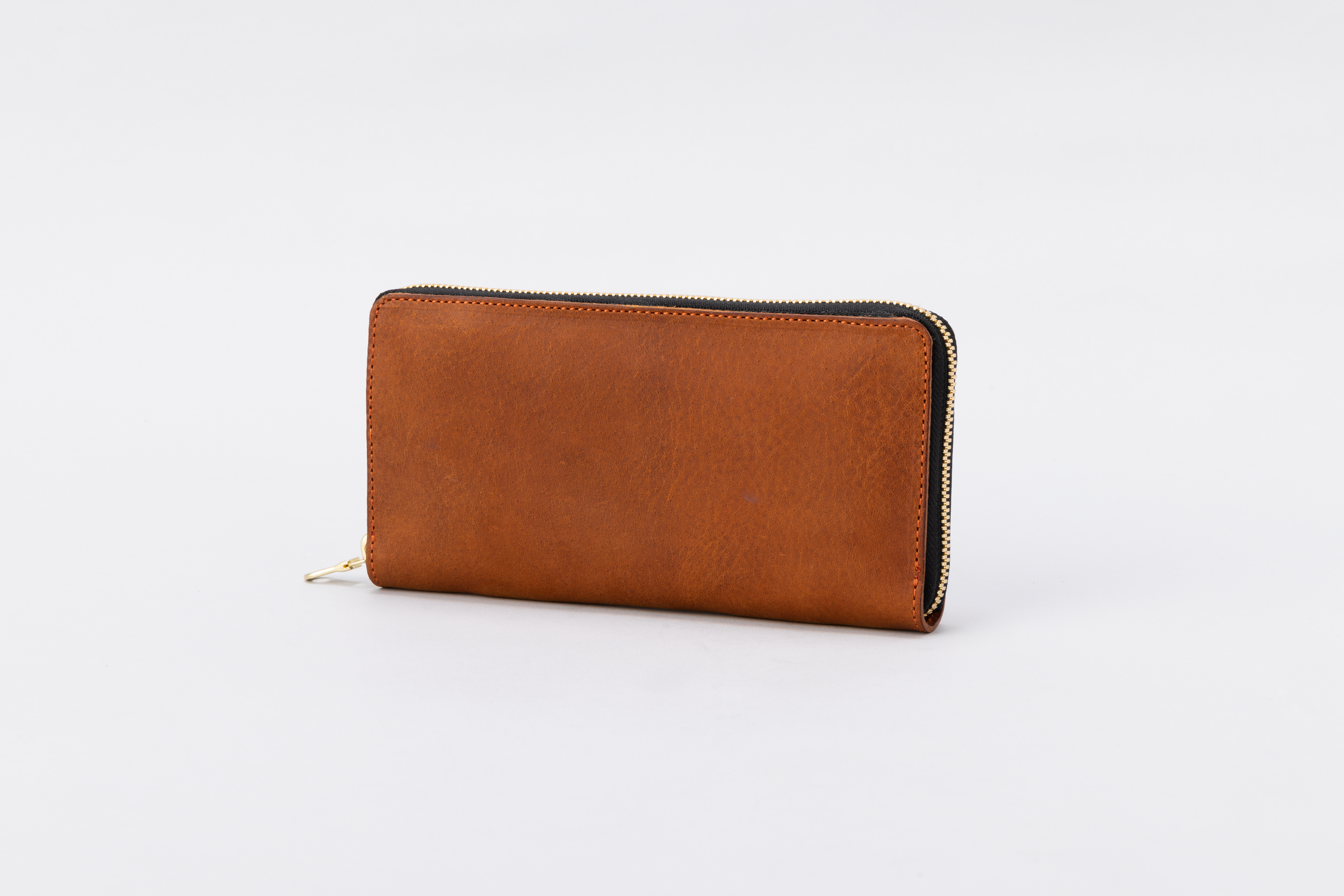 Round Zip Long Wallet（BRN）