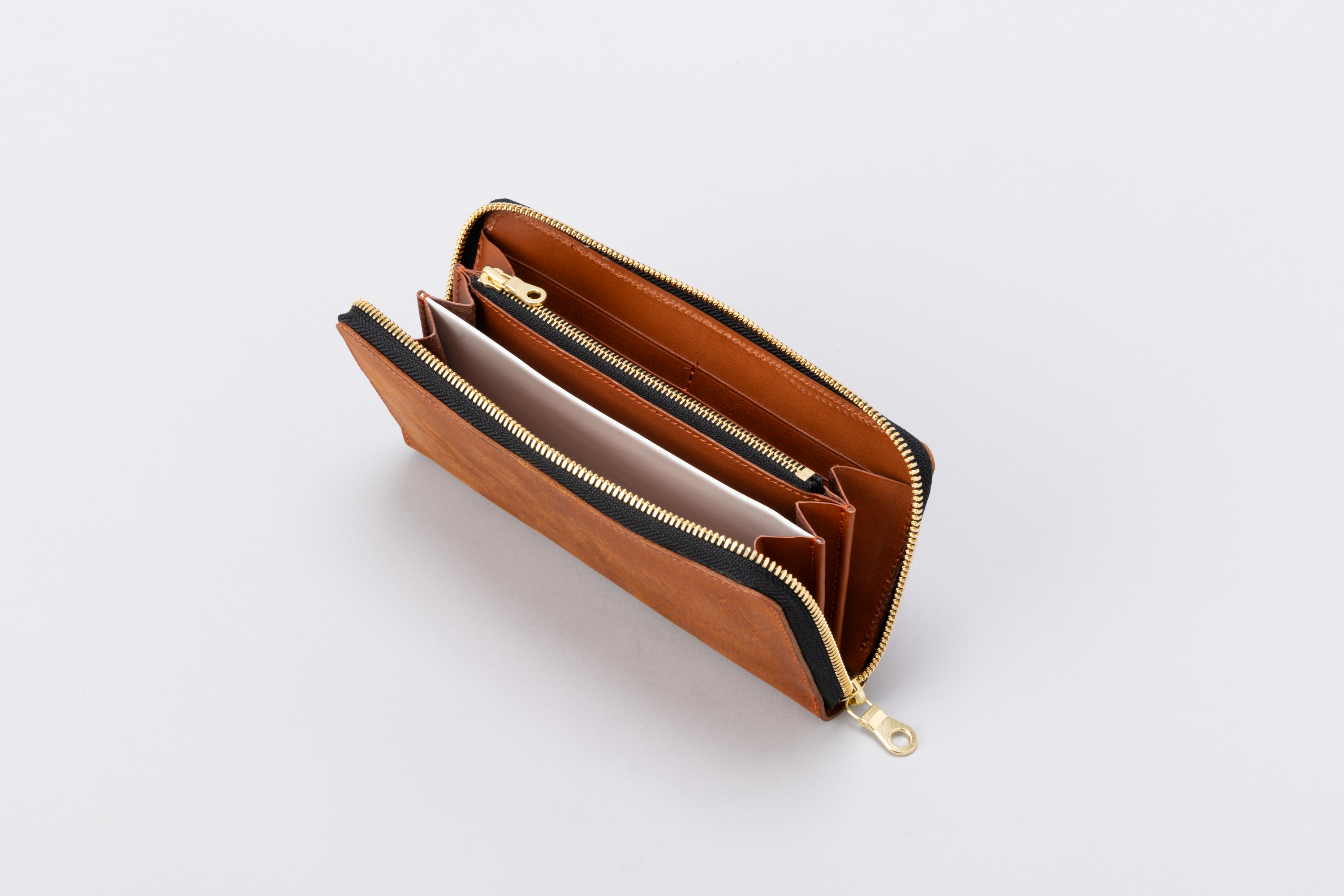 Round Zip Long Wallet（BRN）