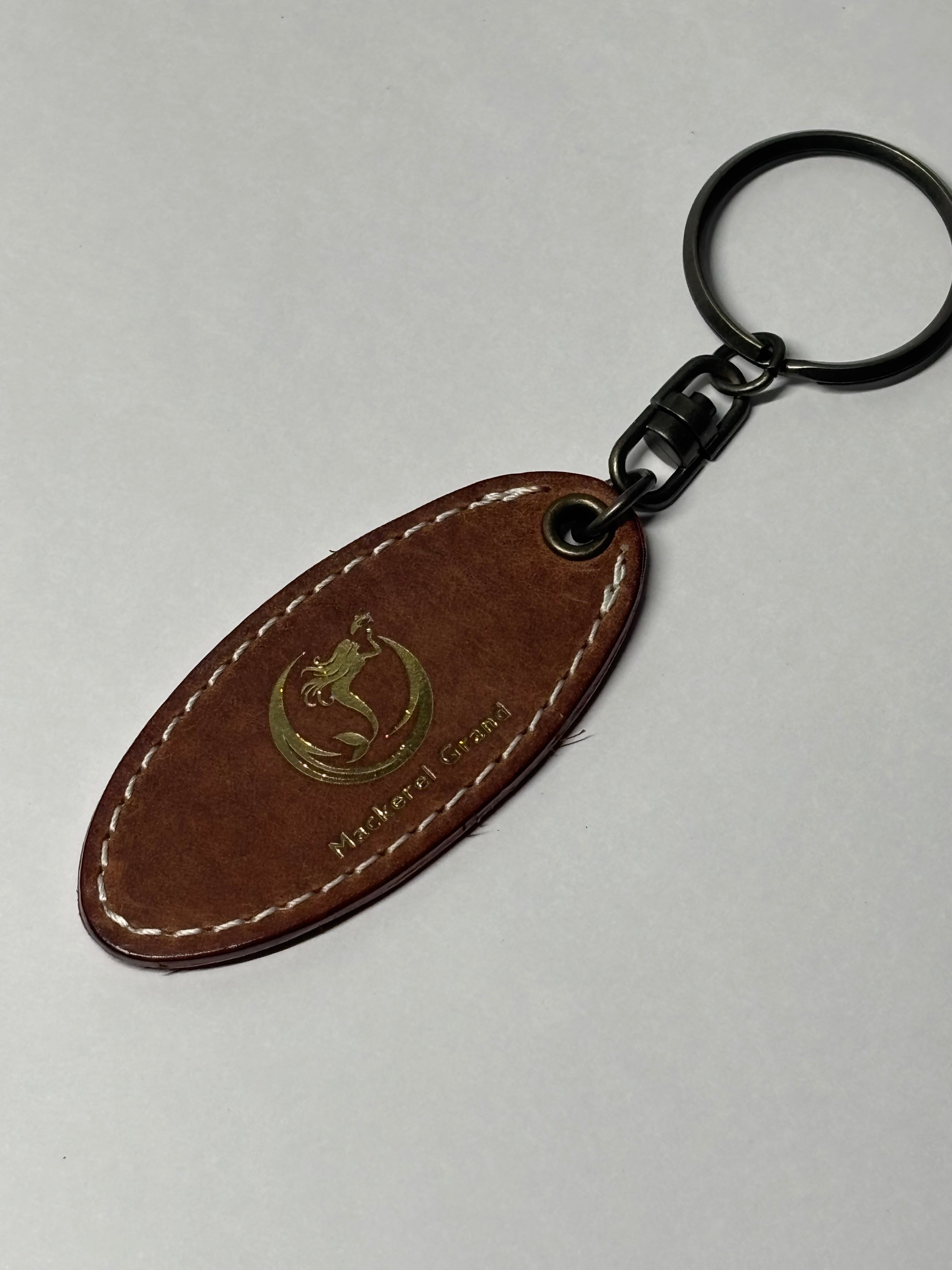 Mackerel Grand Logo Keyholder（Brown）